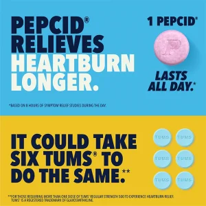 PEPCID COMPLETE® Chewable Tablet with Famotidine & Antacids