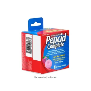 PEPCID COMPLETE® ON-THE-GO Chewable Tablet with Famotidine & Antacids
